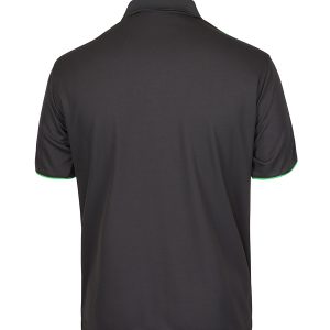 Men's Train Podium Cool Polo(Gunmetal/Pea Green/Grey