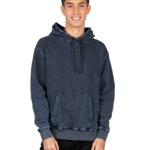 Mens Stone Washed Fleece Hoodie