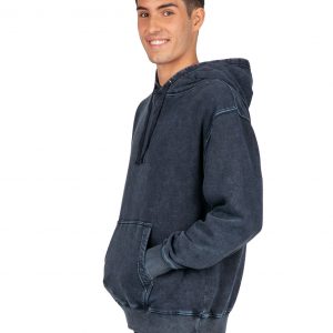 Mens Stone Washed Fleece Hoodie
