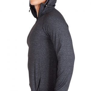 Mens Half zip Hood shirt