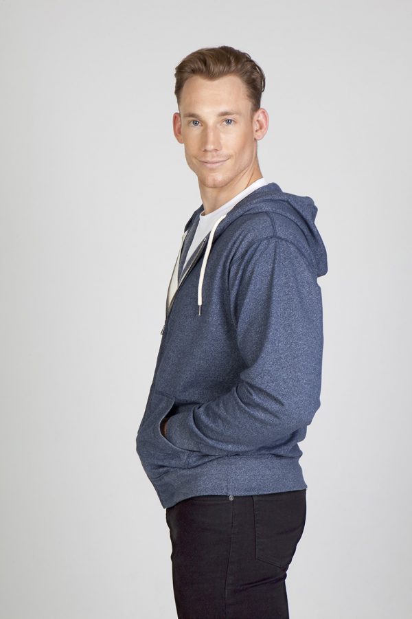 Men's Heather Zip Hoodie