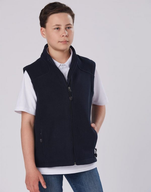 Kids' Diamond Bonded Polar Fleece Vest