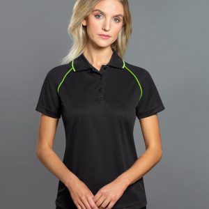 Ladies CHAMPION Cooldry Short Sleeve Contrast Polo