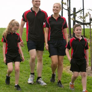 Kids ALLIANCE Cooldry Contrast Polo With Sleeve Panel