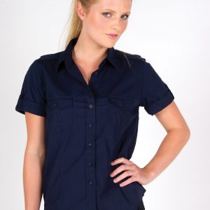 Ladies Military Short Sleeve Shirt