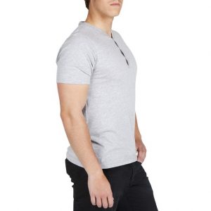 Mens Henley collar Tee