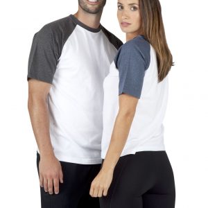Unisex Contrast  Raglan Sleeve Tee