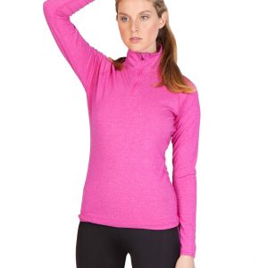 Ladies Half Zip Mock Neck sport shirt