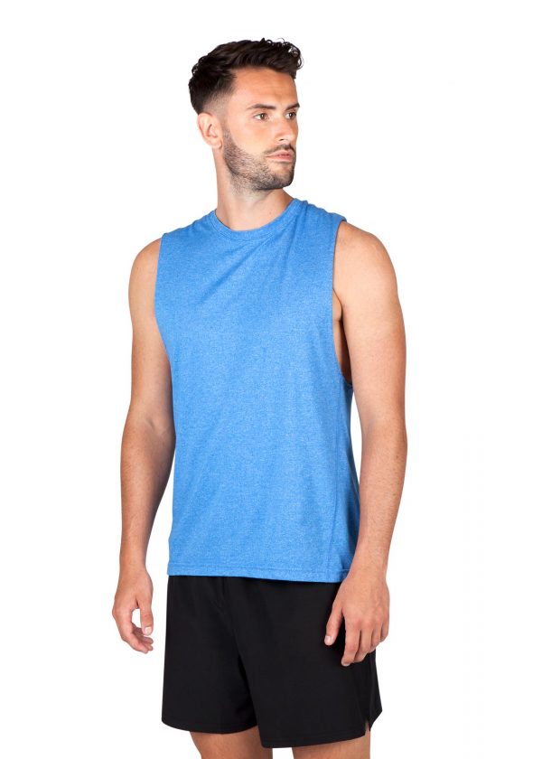 Mens Heather Sleeveless Tee