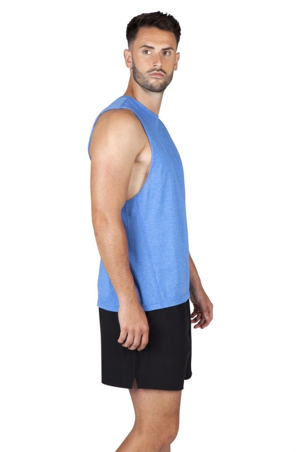 Mens Heather Sleeveless Tee