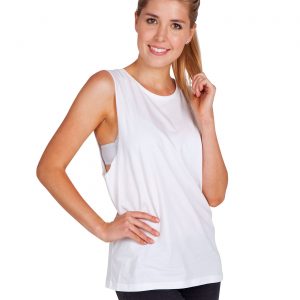 Ladies 100% Combed Cotton Sleeveless Tee
