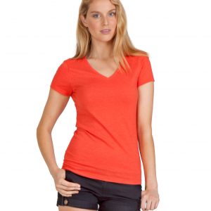 Ladies Marl V-Neck T-Shirt