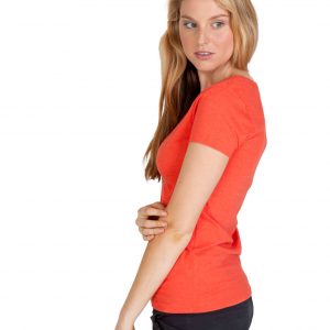 Ladies Marl V-Neck T-Shirt