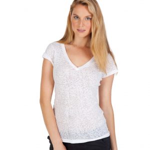 Ladies Burnout V-Neck T-Shirt