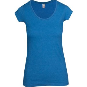 Ladies Marl Scoop Neck T-Shirt