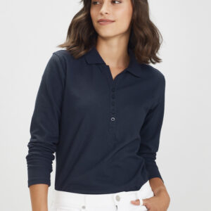 Crew Ladies Long Sleve Polo