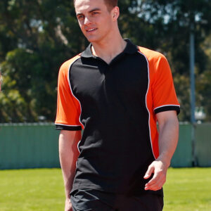 Mens Arena Tri-Colour Poly/Cotton Pique Polo