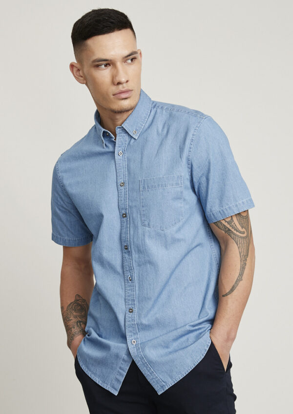 Indie Mens 100% Cotton Short Sleeve Shirt