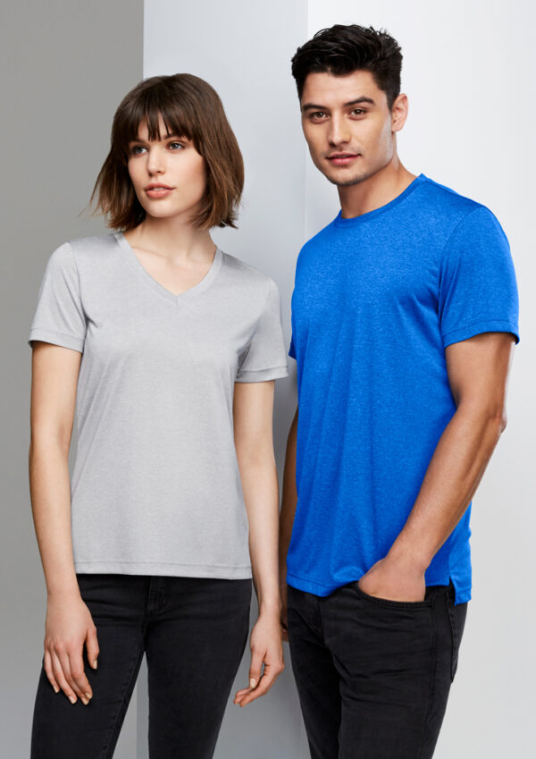 Ladies V-Neck Aero Polyester Tee