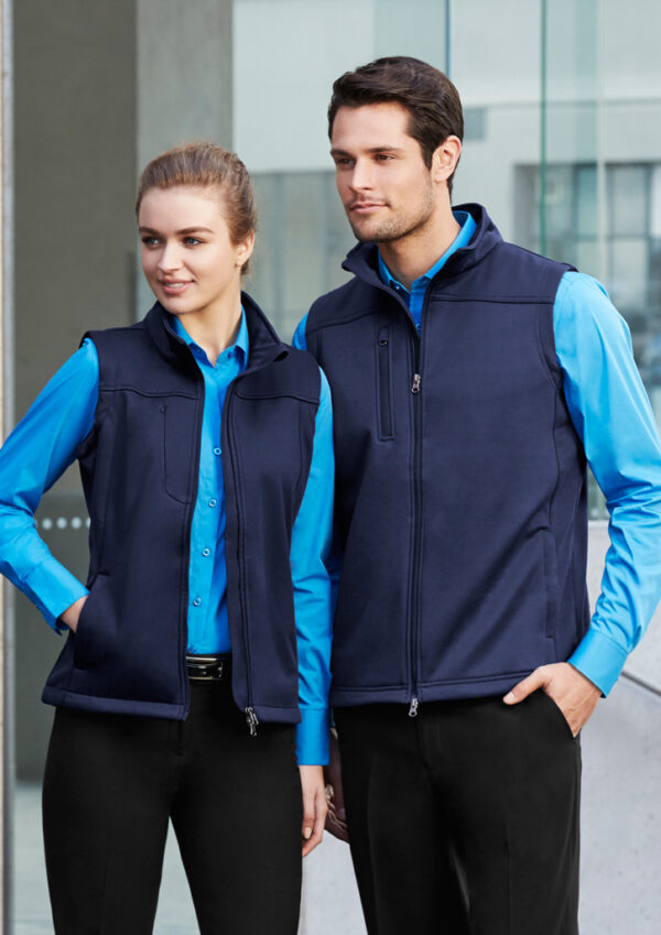 Ladies Soft Shell 2 Way Front Zip Vest