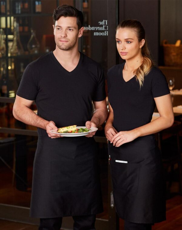 Short waist apron w86xh50cm