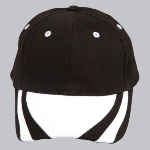 contrast peak structured cap.