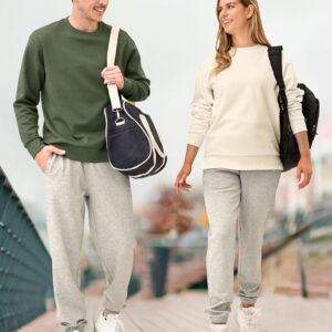 Unisex Airlayered CVC Crew Neck Sweater