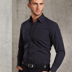Men's Pin Stripe Long Sleeve Shirt