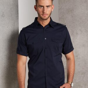 Men's Short Sleeve Military Shirt