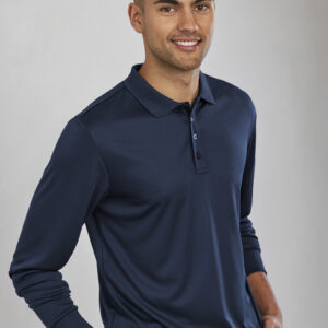 Mens Action Long Sleeve Polo