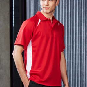 Mens Splice Short Sleeve Polo