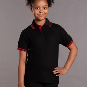 Kids' Truedry Contrast S/S Polo