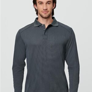 Men's Bamboo Charcoal L/S Polo