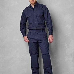 Men's Cotton Drill Pre-shrunk Cargo Pants With Knee Pads